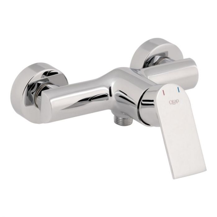 Готовое решение Qtap 10: Душ. кабина полукруглая, 90x90 + Смеситель для душа + Стойка + Шланг + Лейка