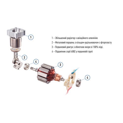 Компрессор "ViTOL" К-72 150psi/25Amp /90л/2 цилиндра/шланг 5,0м/клеммы (К-72)
