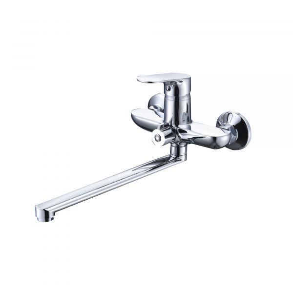 Смеситель для ванны Lidz Arrow 0052 с поворотным изливом (с душевым гарнитуром) (k35) LDARR0052CRM44954 Chrome