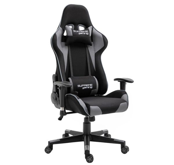 Компьютерное кресло из ткани PlayMaker Supreme Gaming 94559 Черно-серый, Zenga ткань