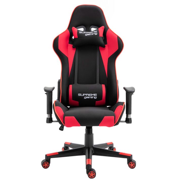 Компьютерное кресло из ткани PlayMaker Supreme Gaming 94557 Черно-красный, Zenga ткань