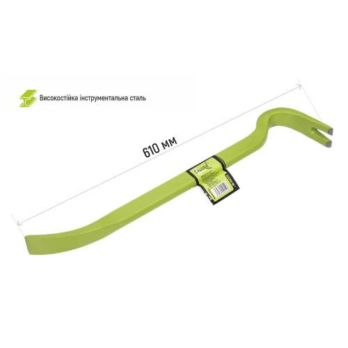 Лом с цвяходером усиленный 610х30х16мм овал Alloid