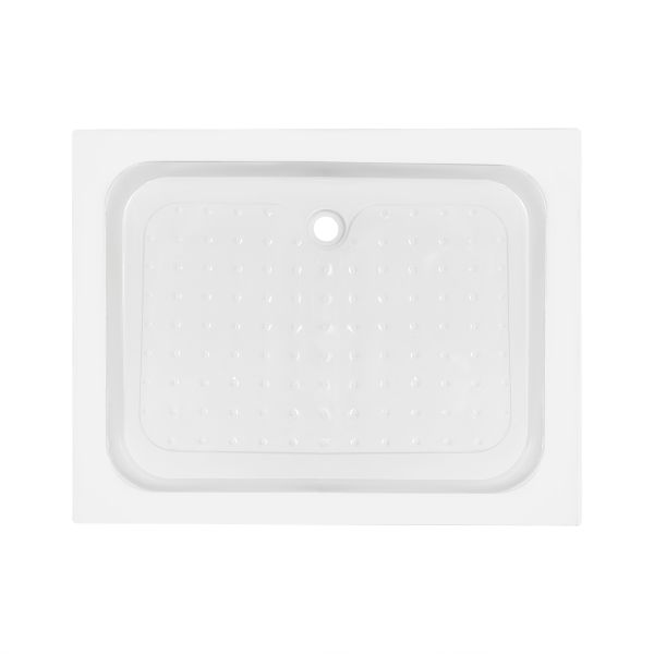 Душевой поддон KAPIELKA ST100x80х14 низкий, прямоугольный, диаметр слива 52 мм Lidz