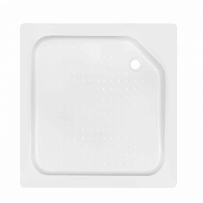 Душевой поддон KAPIELKA ST90x90х14 низкий, квадратный, диаметр слива 52 мм Lidz