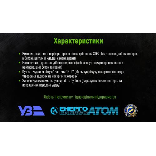 Бур по бетону SDS-plus S4 14x210мм Alloid
