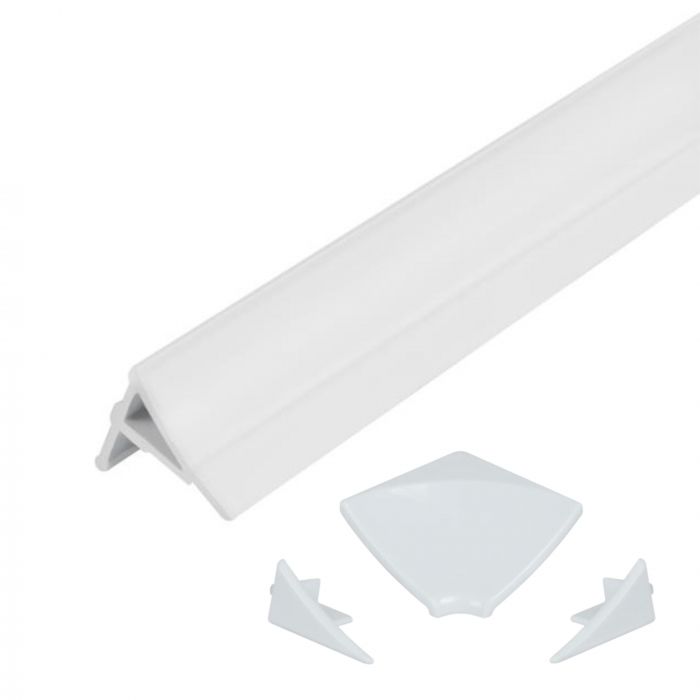 Набор декоративных планок для поддона и ванны (2x2м) + соединение + 2 колпачка Qtap WCS032