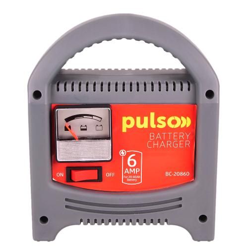 Зарядное устройство для PULSO BC-20860 12V/6A/20-80AHR/стрелочный индикатор (BC-20860)
