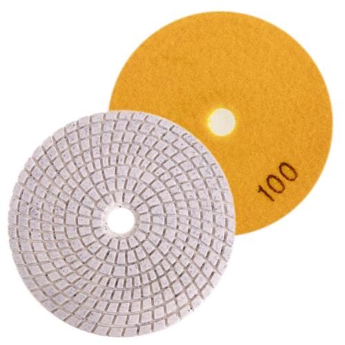 Круг алмазный шлифовальный на липучке 125 мм, зерно 100, Alloid (DD-125100)