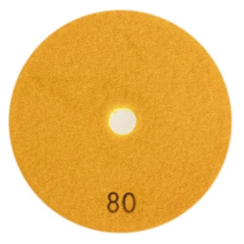 Круг алмазный шлифовальный на липучке 125 мм, зерно 80, Alloid (DD-125080)