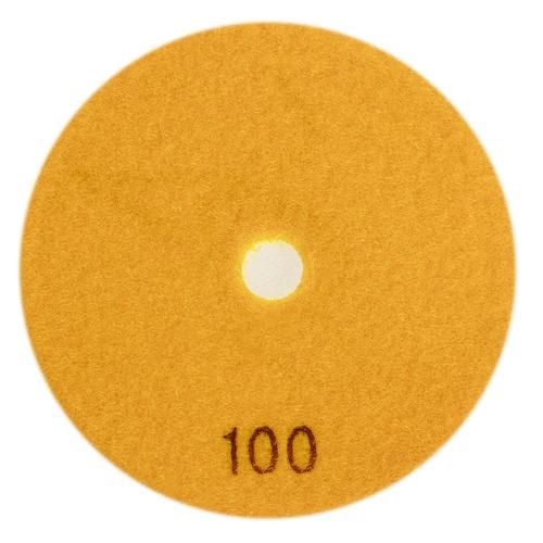 Круг алмазный шлифовальный на липучке 125 мм, зерно 100, Alloid (DD-125100)