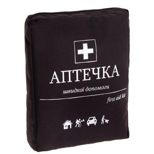 Аптечка медицинская автомобильная (07-272-А), 19ед. 24шт черный мягкий футляр (07-272-А)