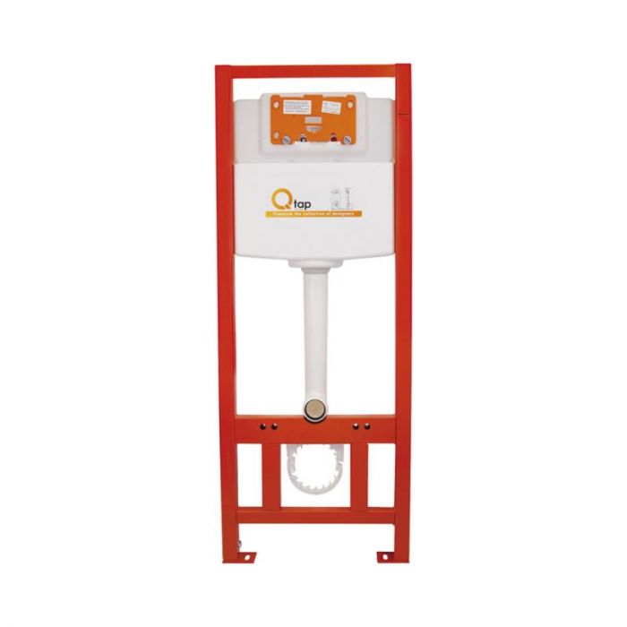 Комплект: Qtap Robin Ultra Quiet подвесной унитаз QT1333046EUQW + Nest комплект установки 4в1 (круглая клавиша Satin) QT0133M425 + QT0111M11111SAT