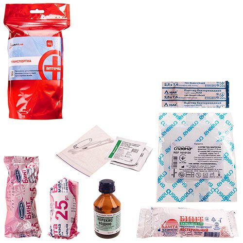 Аптечка медицинская транспортная согласно ТУ (02-001-ДП) (02-001-ДП)