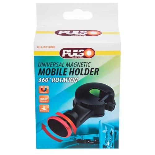 Держатель мобильного телефона UH-2218BK магнитный на подголовник с крюком (UH-2218BK)