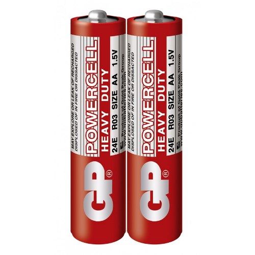Батарейка GP POWERCELL 1.5V 24ER-S2 солевая R03, ААА (4891199058561)