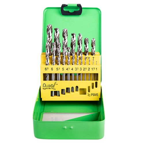 Alloid. Набор сверл по металлу 1-10мм 19ед. Р6М5