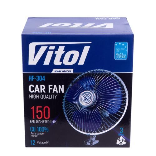 Вентилятор 6" ВН.12.604/HF-304 метал 12 В