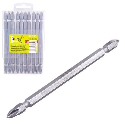 Alloid. Набор бит магнитных двухсторонних для шуруповерта PH2 120мм, S2 (10шт)