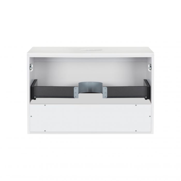 Тумба подвесная Qtap Robin 800х480х470 White со столешницей QT1379TPН8001W