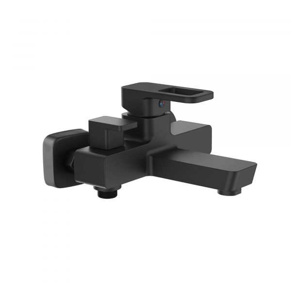 Смеситель для ванны Lidz Wawel 006 (с душевым гарнитуром) (k35) LDWAW006BLA45393 Black