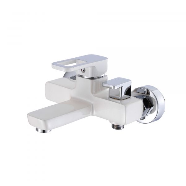 Смеситель для ванны Lidz Wawel 006 (с душевым гарнитуром) (k35) LDWAW006WHI45398 White