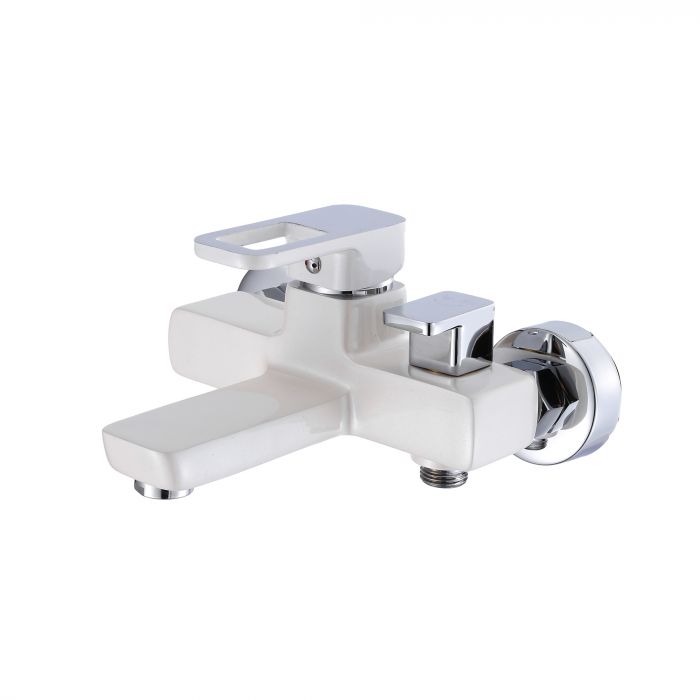 Смеситель для ванны Lidz Wawel 006 (с душевым гарнитуром) (k35) LDWAW006WHI45398 White