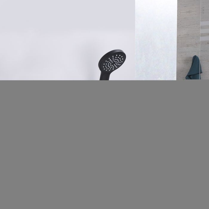 Смеситель для душа Lidz Latwa 010 (с душевым гарнитуром) (k40) LDLAT010BLA45421 Black