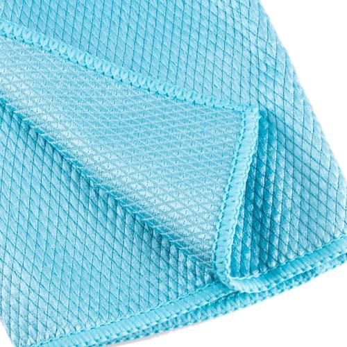 Салфетка микрофибра VR-02L-G д/стекла 35х35см/голубая (VR-02L-G)