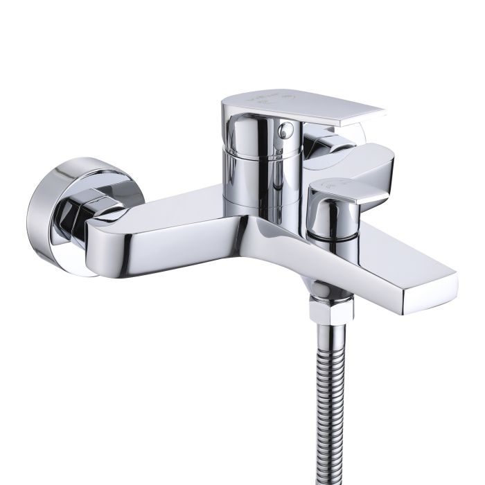 Смеситель для ванны Qtap Stenava New (с душевым гарнитуром) QTSTE259CRM45537 Chrome