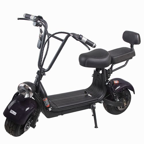 Электроскутер Citycoco Light 1000W, 48V12Ah, Black (r804q/1000Bk)