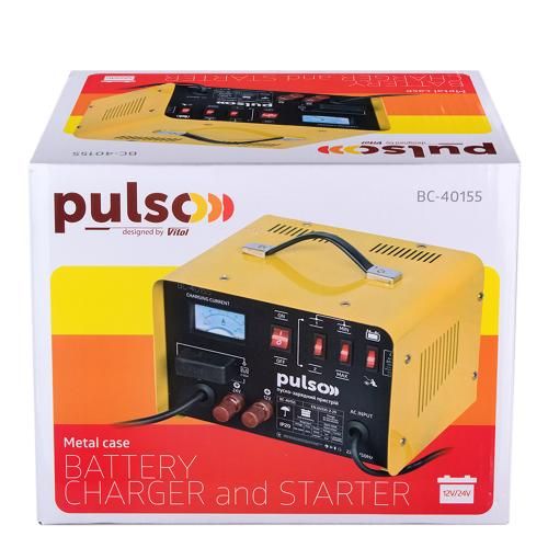 Пуско-зарядное устройство PULSO BC-40155 12&24V/45A/Start-100A/20-300AHR/стрелк. индюк.