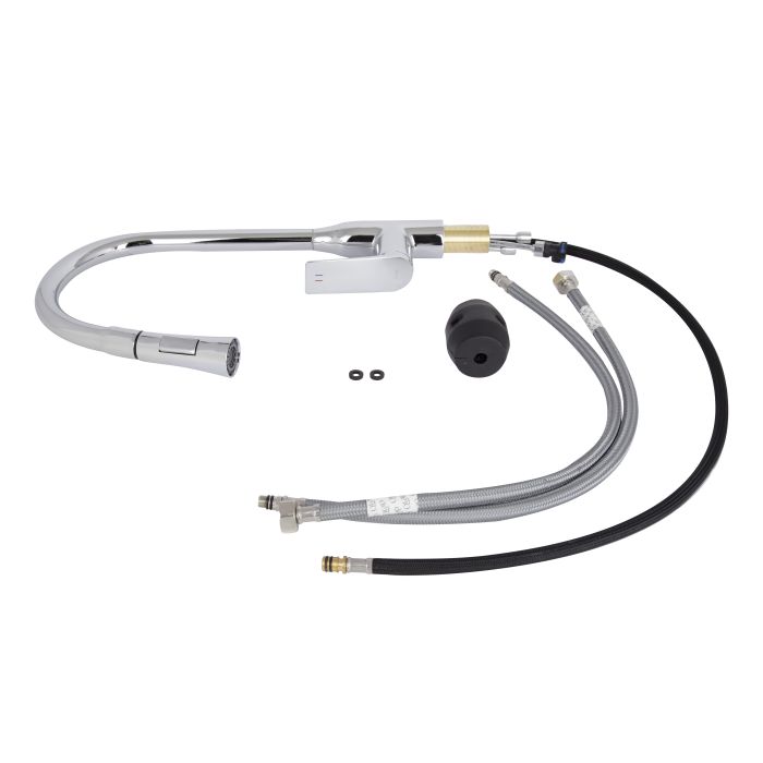 Смеситель для кухни Qtap Vlasta New с выдвижным изливом QTVLA344CRM45646 Chrome