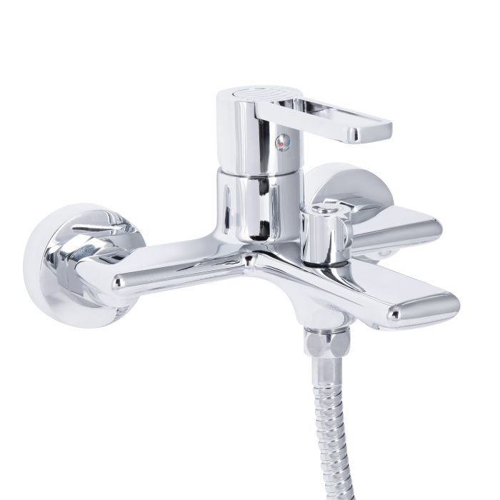 Смеситель для ванны Qtap Taurus (с душевым гарнитуром) QTTAU259CRM45661 Chrome