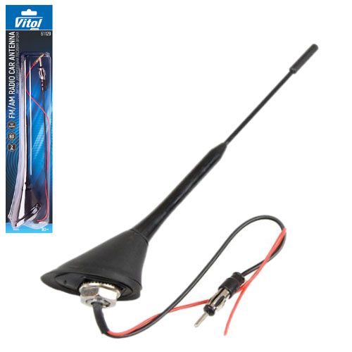 Антенна врезная в крышу 61129/с наклоном-58°/активная/блистер (61129)