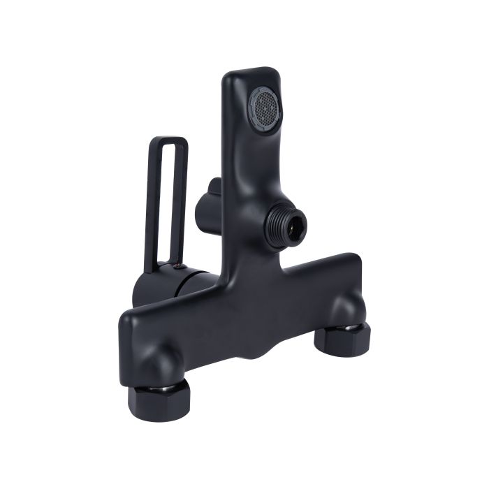 Смеситель для ванны Qtap Taurus (с душевым гарнитуром) QTTAU259BLM45662 Black Matt