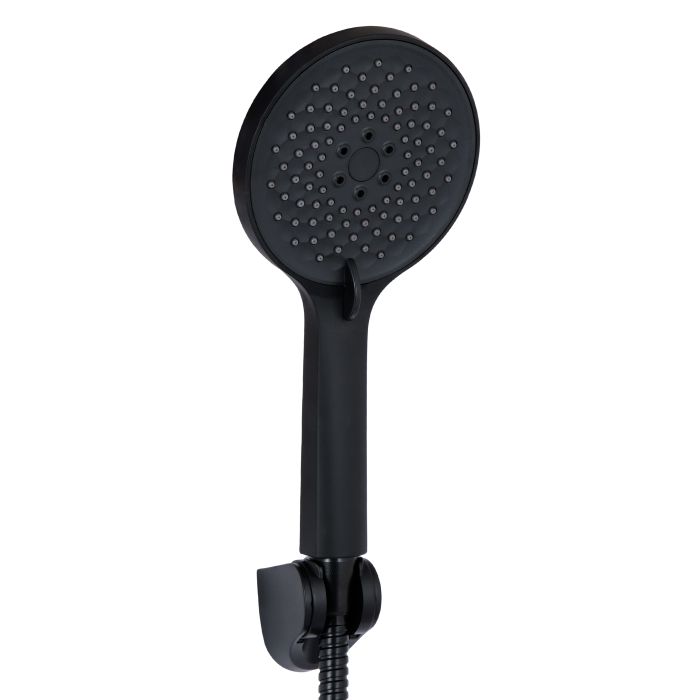 Смеситель для ванны Qtap Taurus с длинным поворотным изливом (с душевым гарнитуром) QTTAU260BLM45664 Black Matt