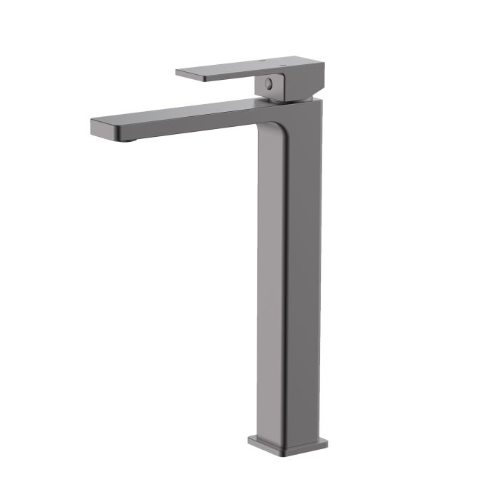 Смеситель для раковины Qtap Gemini высокий QTGEM269GMB45680 Gunmetal Black PVD