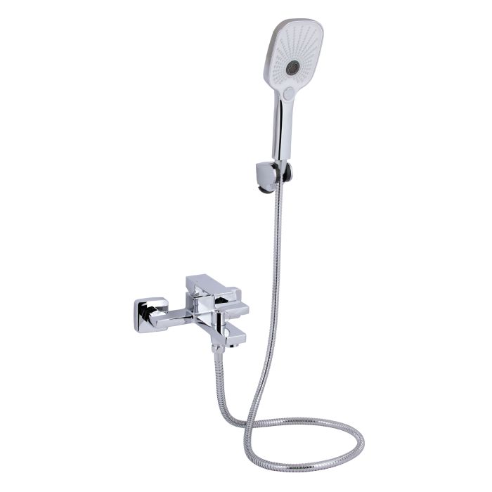 Смеситель для ванны Qtap Gemini (с душевым гарнитуром) QTGEM259CRM45681 Chrome