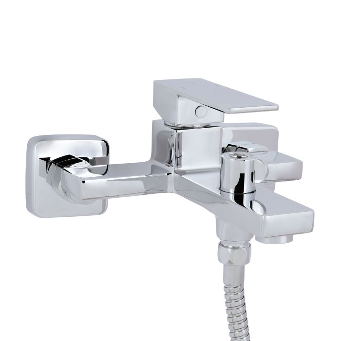Смеситель для ванны Qtap Gemini (с душевым гарнитуром) QTGEM259CRM45681 Chrome