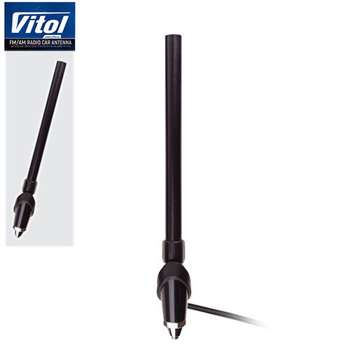 Антенна врезная телескоп 61406 хром/58°/4 секции-0,95м/шариков (61406)