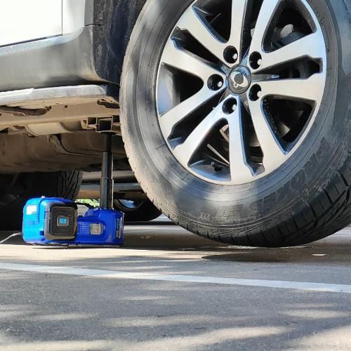 Набір 3 в 1 домкрат електрогідравлічний 2т + компресор 12В, 10А, 35л / хв + гайковерт 12В, 480Nm