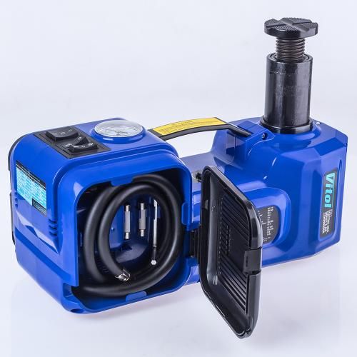 Набір 2 в 1 домкрат електрогідравлічний 135-360мм, 12В, 13А, 2т + компресор 12В, 10А, 35л / хв