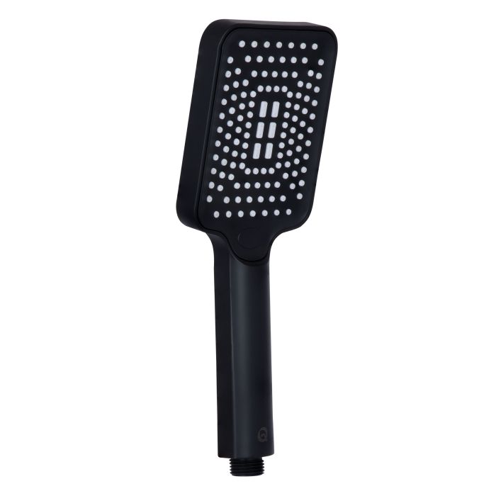 Воронка для ручного душа Qtap Rucni 245x95 мм прямоугольная QTRUC125BLM45780 Black Matt