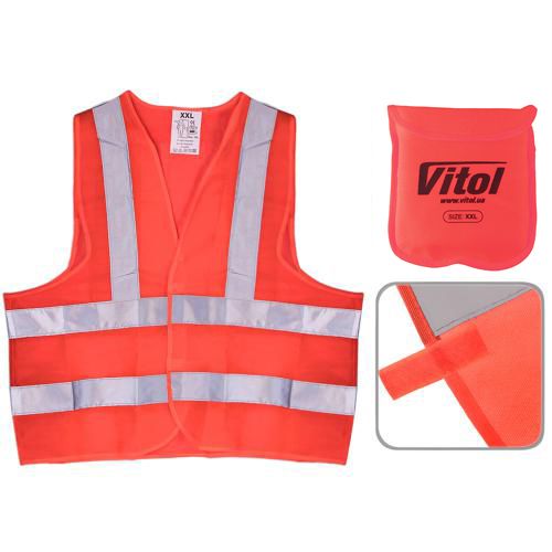 Жилет безопасности светоотражающий (orange) 116B XXL (ЖБ004)