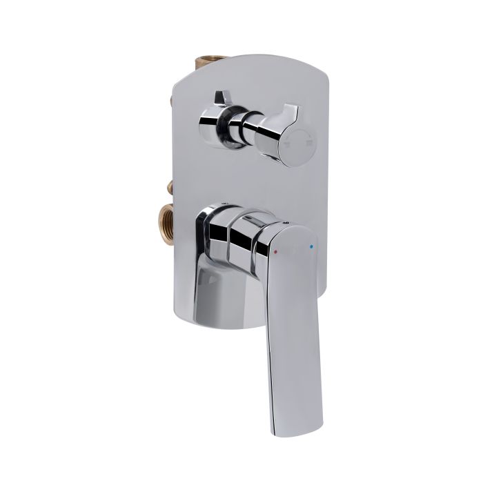 Душевая система универсальная Qtap Slavonice скрытого монтажа на два потребителя QTSLA113CRM45898 Chrome