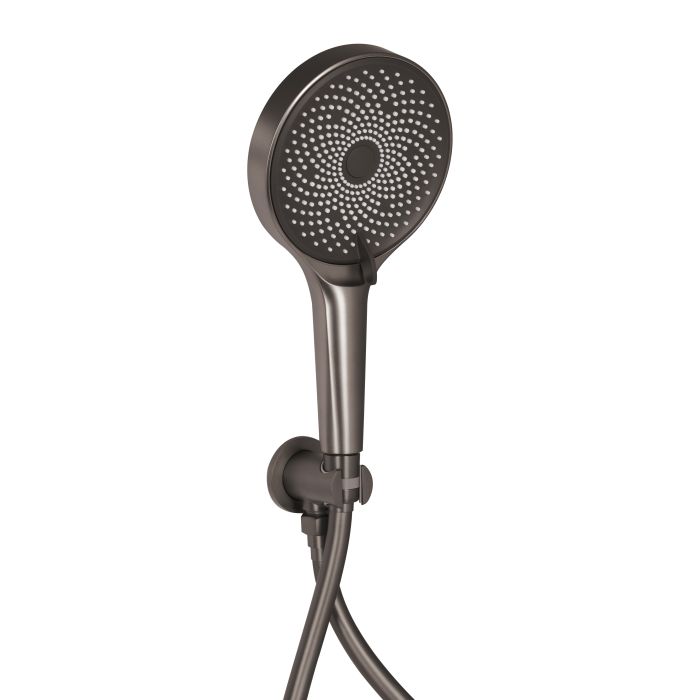 Душевая система универсальная Qtap Slavonice скрытого монтажа на два потребителя QTSLA113GMB45899 Gunmetal Black PVD