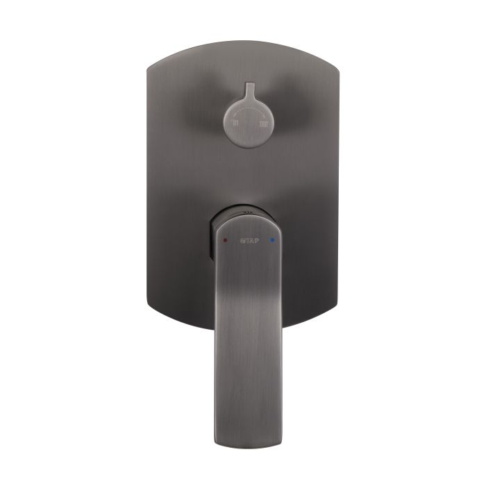 Душевая система универсальная Qtap Slavonice скрытого монтажа на два потребителя QTSLA113GMB45899 Gunmetal Black PVD