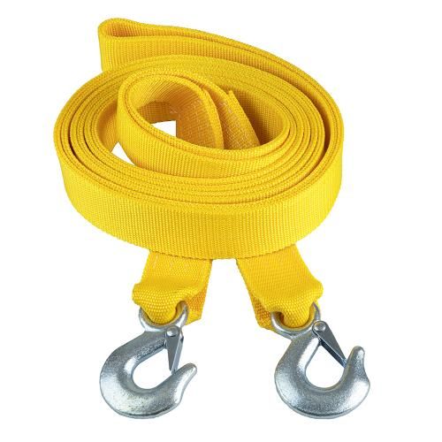 Трос буксир ТРШ-245-3-1 3т лента 46мм х 4,5м желтый/крюк/в пакете (ТРШ-245-3-1)