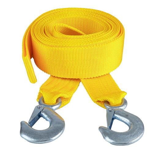 Трос буксир ТРШ-240-3-1 3т лента 40мм х 4м желтый/крюк/в пакете (ТРШ-240-3-1)