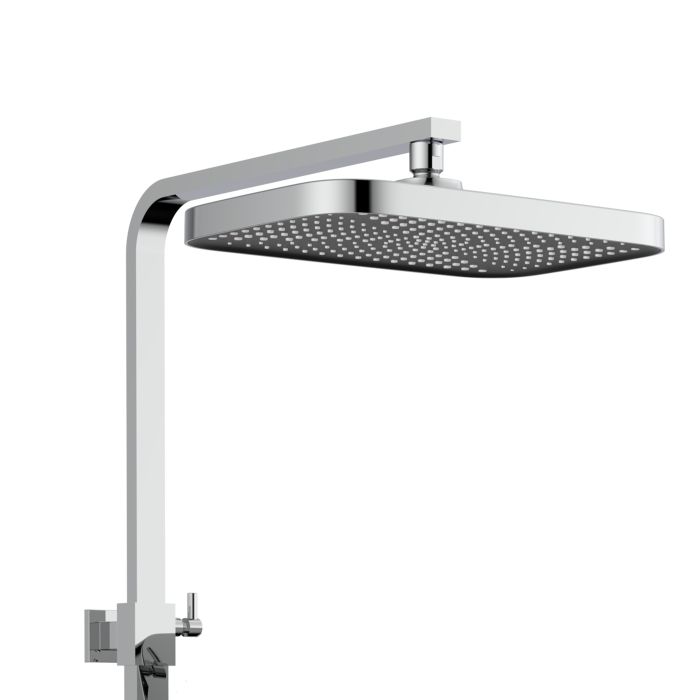 Душевая система универсальная Qtap Swan Cascada термостатическая на три потребителя (с изливом) QTSWA112CRM45902 Chrome